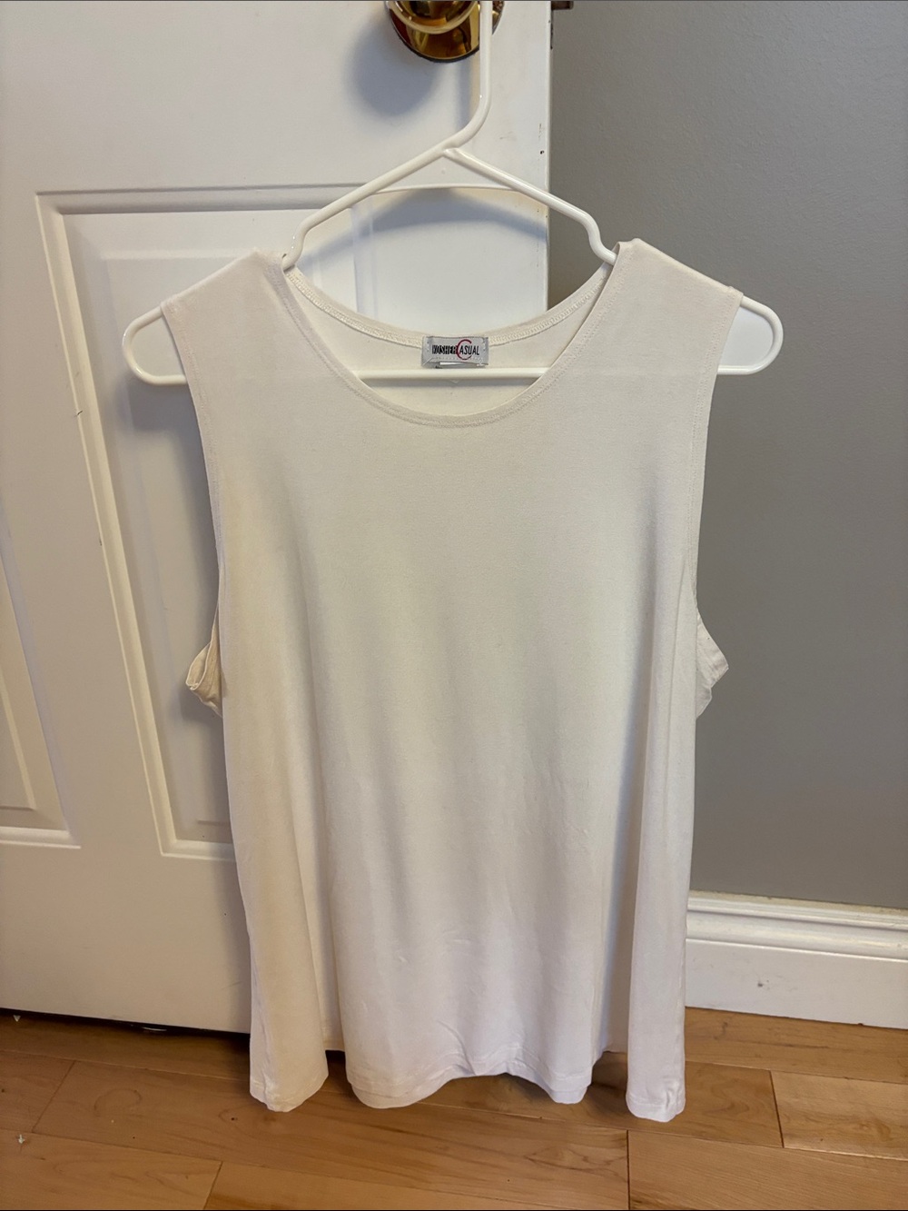 Sleeveless Tank Top in Cream - Modern Basics